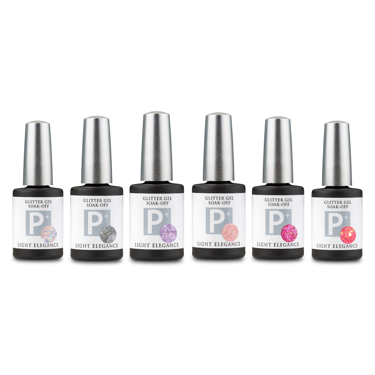 "One Scoop or Two?" Colección P+ Glitter Gel Queen V Glamorous & Professional Nail Products